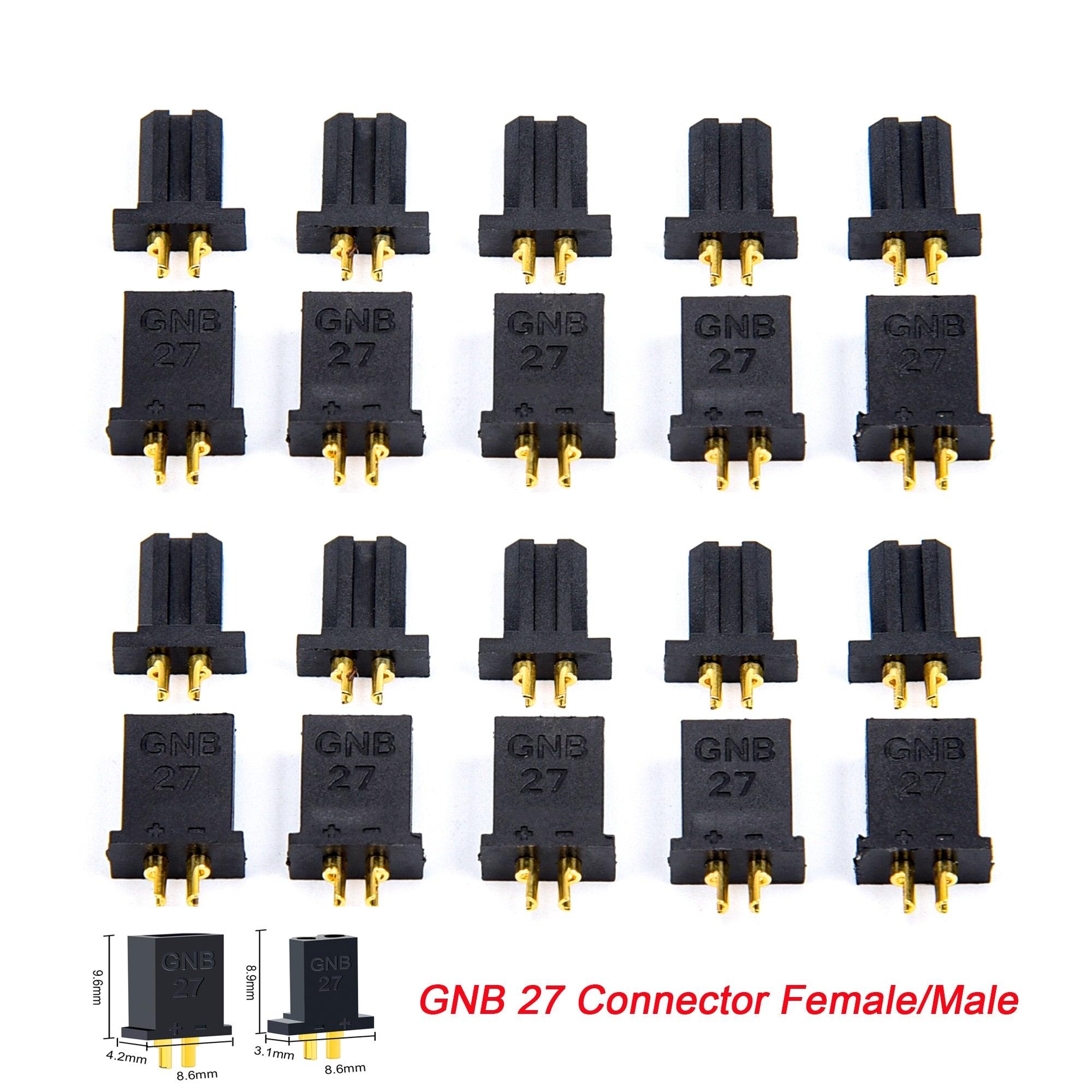 5Pairs / 10Pairs Gaoneng GNB27 GNB 27 Connector Female / Male Plug For RC Racing Drone Models Multicopter Fixed Board DIY Spare Part