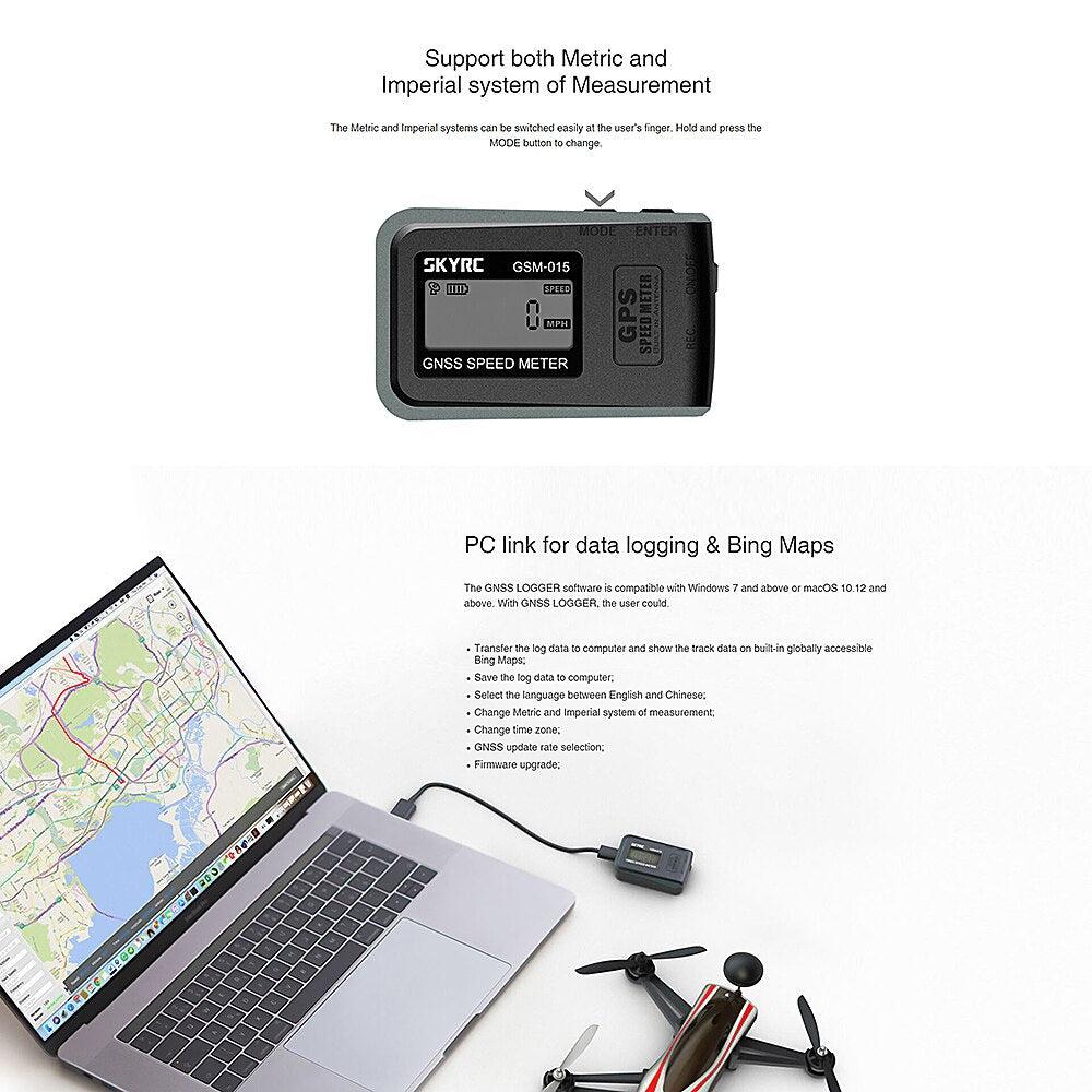 SKYRC GSM-015 GNSS GPS Speed Meter - High Precision Speedometer for RC FPV Multirotor Quadcopter Airplane Helicopter Drone 5 SKYRC GSM-015 GNSS GPS Speed Meter - High Precision Speedometer for RC FPV Multirotor Quadcopter Airplane Helicopter Drone - Image 5
