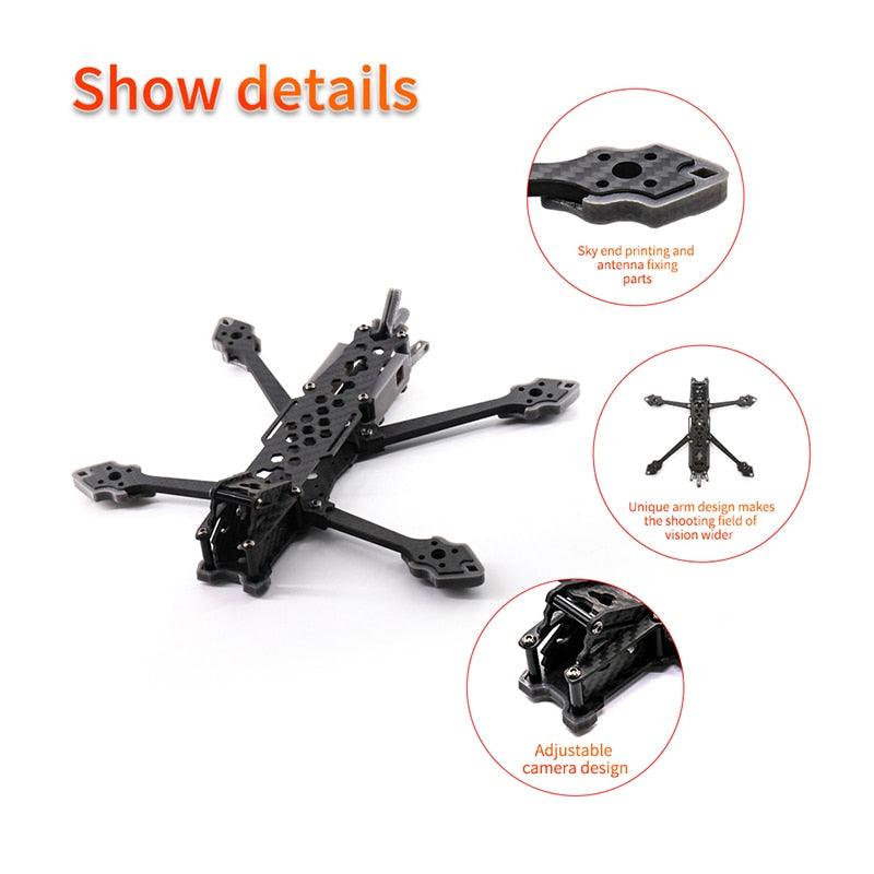 5-Inch FPV frame Kit - Avenger 225HD carbon fiber quadcopter fpv drone frame for Protection HD Digital System drones 8 5-Inch FPV frame Kit - Avenger 225HD carbon fiber quadcopter fpv drone frame for Protection HD Digital System drones - Image 8