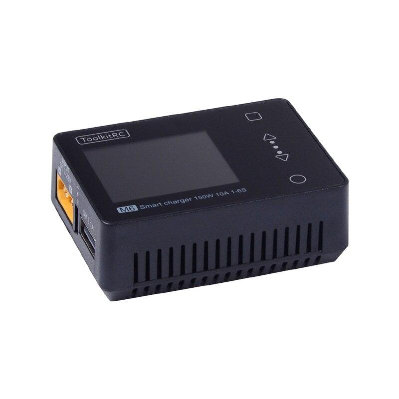 ToolkitRC M6 Charger - DC 150W 10A LCD 2S - 6S Lipo Battery Smart Balance Charger Discharger For Fpv RC Racing Drone Model Spare Part 5 ToolkitRC M6 Charger - DC 150W 10A LCD 2S - 6S Lipo Battery Smart Balance Charger Discharger For Fpv RC Racing Drone Model Spare Part - Image 5