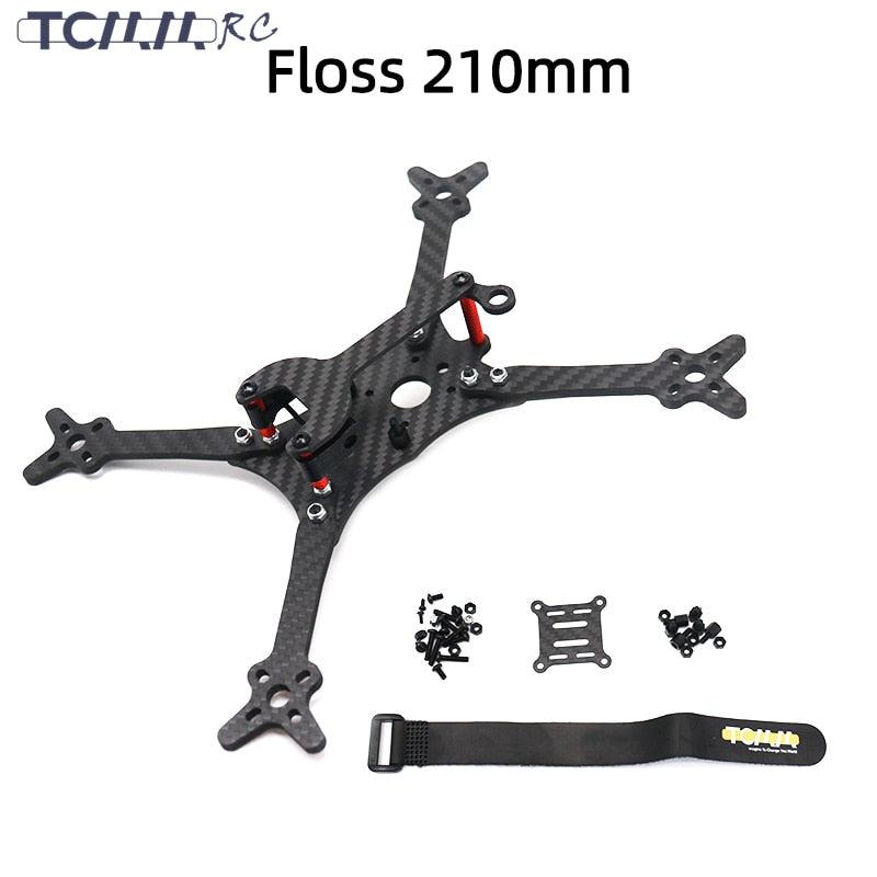 5 Inch FPV Drone Frame Kit - Floss 210 Frame 210mm Wheelbase 4mm Arm Carbon Fiber for RC Drone FPV Racing Frame Kit Accessories 1 5 Inch FPV Drone Frame Kit - Floss 210 Frame 210mm Wheelbase 4mm Arm Carbon Fiber for RC Drone FPV Racing Frame Kit Accessories