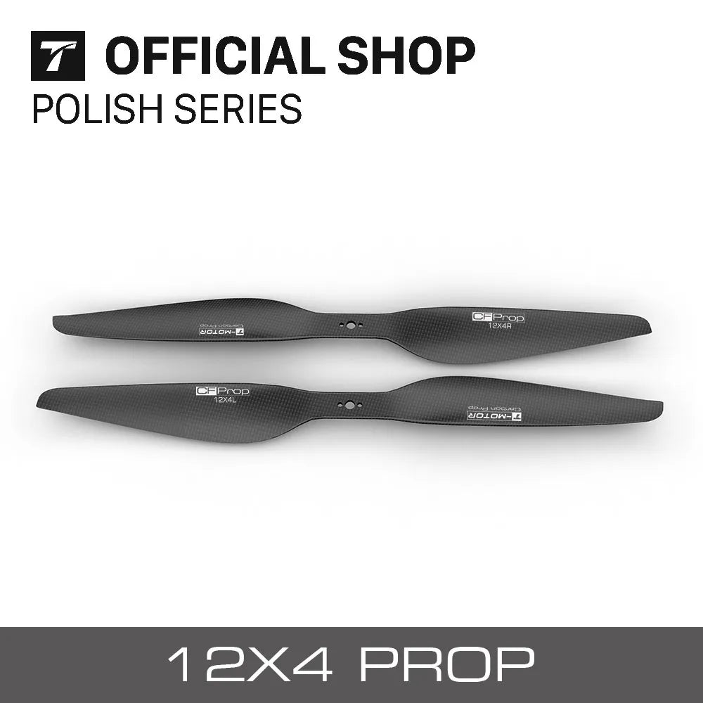 T-Motor P12*4 Prop - 2PCS/PAIR P12x4 CF Carbon Fiber Propeller For Brushless Motors Copeters match U3 3 T-Motor P12*4 Prop - 2PCS/PAIR P12x4 CF Carbon Fiber Propeller For Brushless Motors Copeters match U3 - Image 3