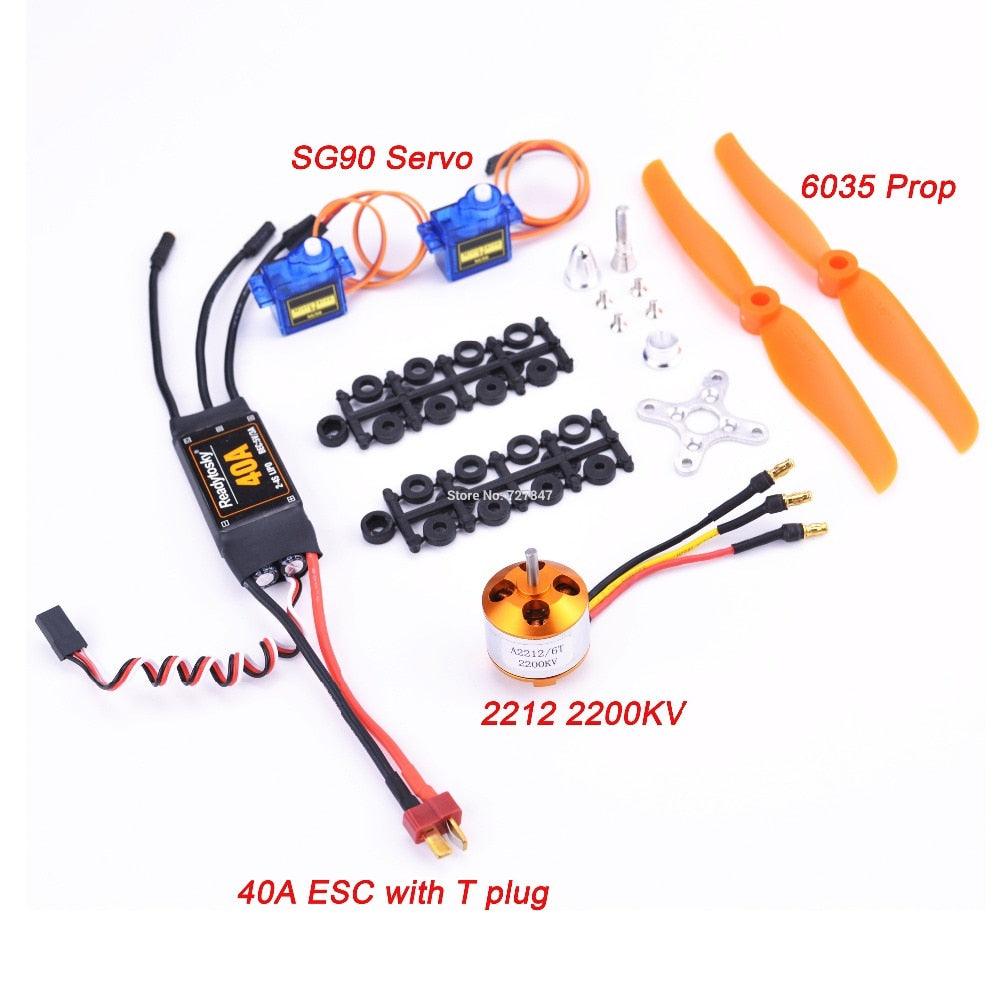 A2212 2212 1400KV / 2200KV Brushless Motor 40A ESC 6035 / 8060 Propeller SG90 9G Micro Servo for RC Fixed Wing Plane Helicopter 8 A2212 2212 1400KV / 2200KV Brushless Motor 40A ESC 6035 / 8060 Propeller SG90 9G Micro Servo for RC Fixed Wing Plane Helicopter — изображение 8