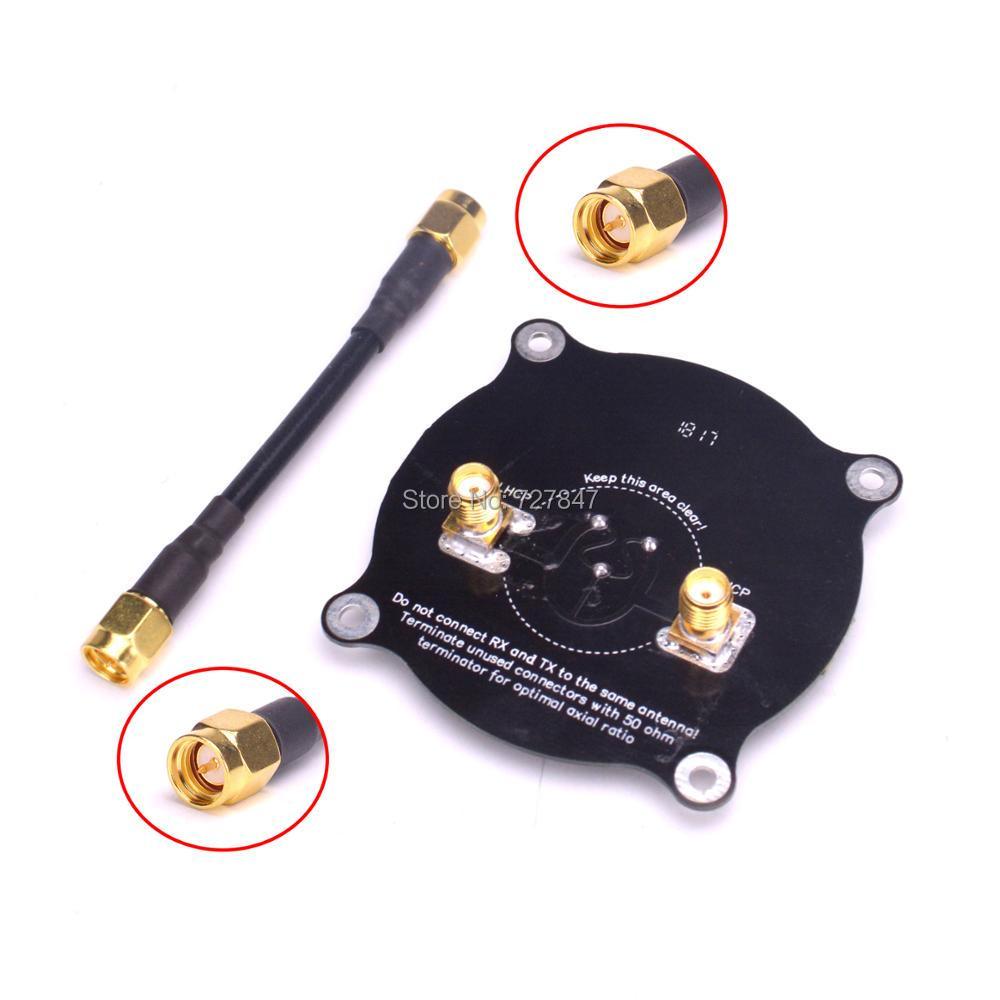 NEW 5.8GHz Triple Feed Patch Antenna SMA / RP SMA Directional Circularly Polarized Antenna for FPV Fatshark Goggles RC Drone 2 NEW 5.8GHz Triple Feed Patch Antenna SMA / RP SMA Directional Circularly Polarized Antenna for FPV Fatshark Goggles RC Drone - Image 2