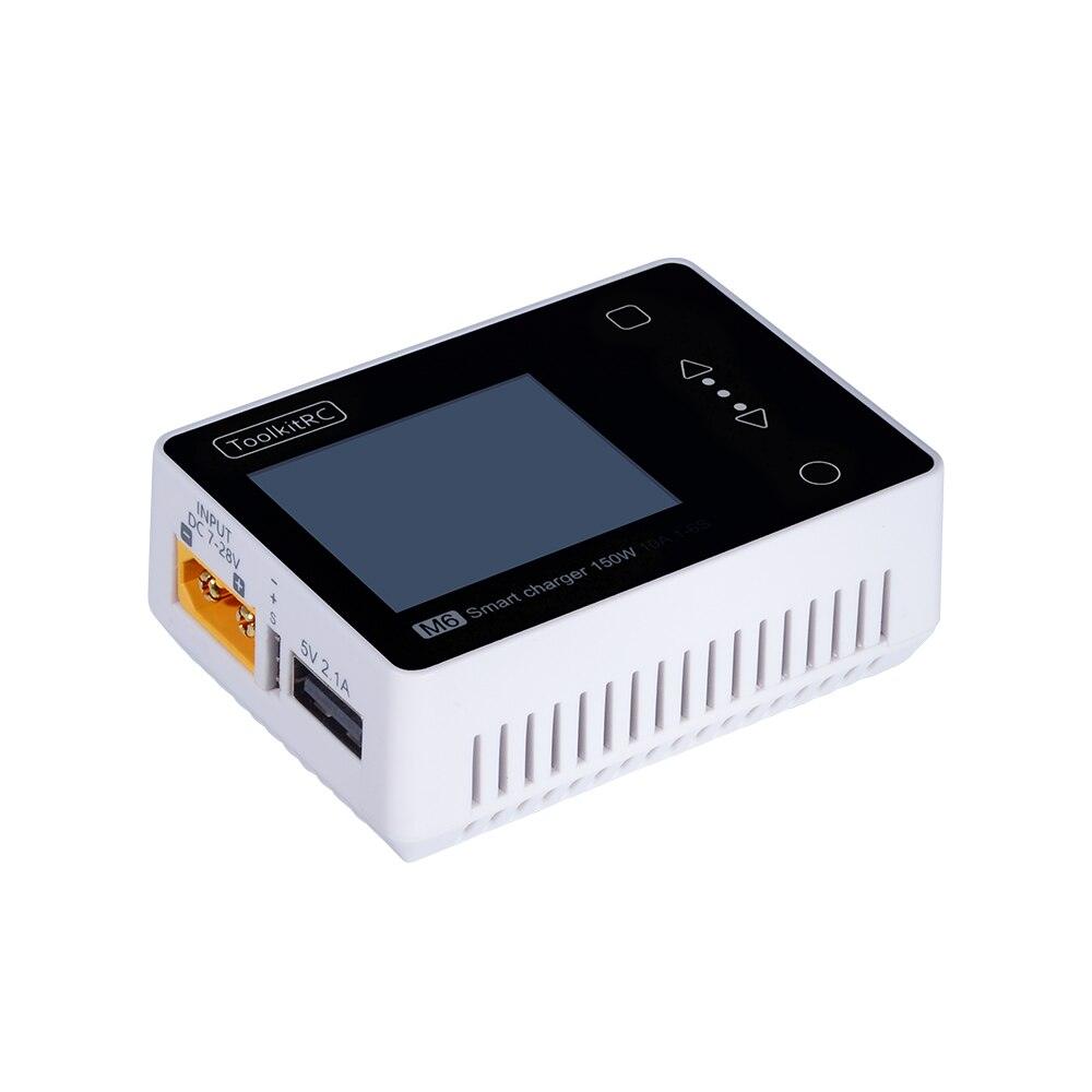 ToolkitRC M6 Charger - DC 150W 10A LCD 2S - 6S Lipo Battery Smart Balance Charger Discharger For Fpv RC Racing Drone Model Spare Part 7 ToolkitRC M6 Charger - DC 150W 10A LCD 2S - 6S Lipo Battery Smart Balance Charger Discharger For Fpv RC Racing Drone Model Spare Part - Image 7