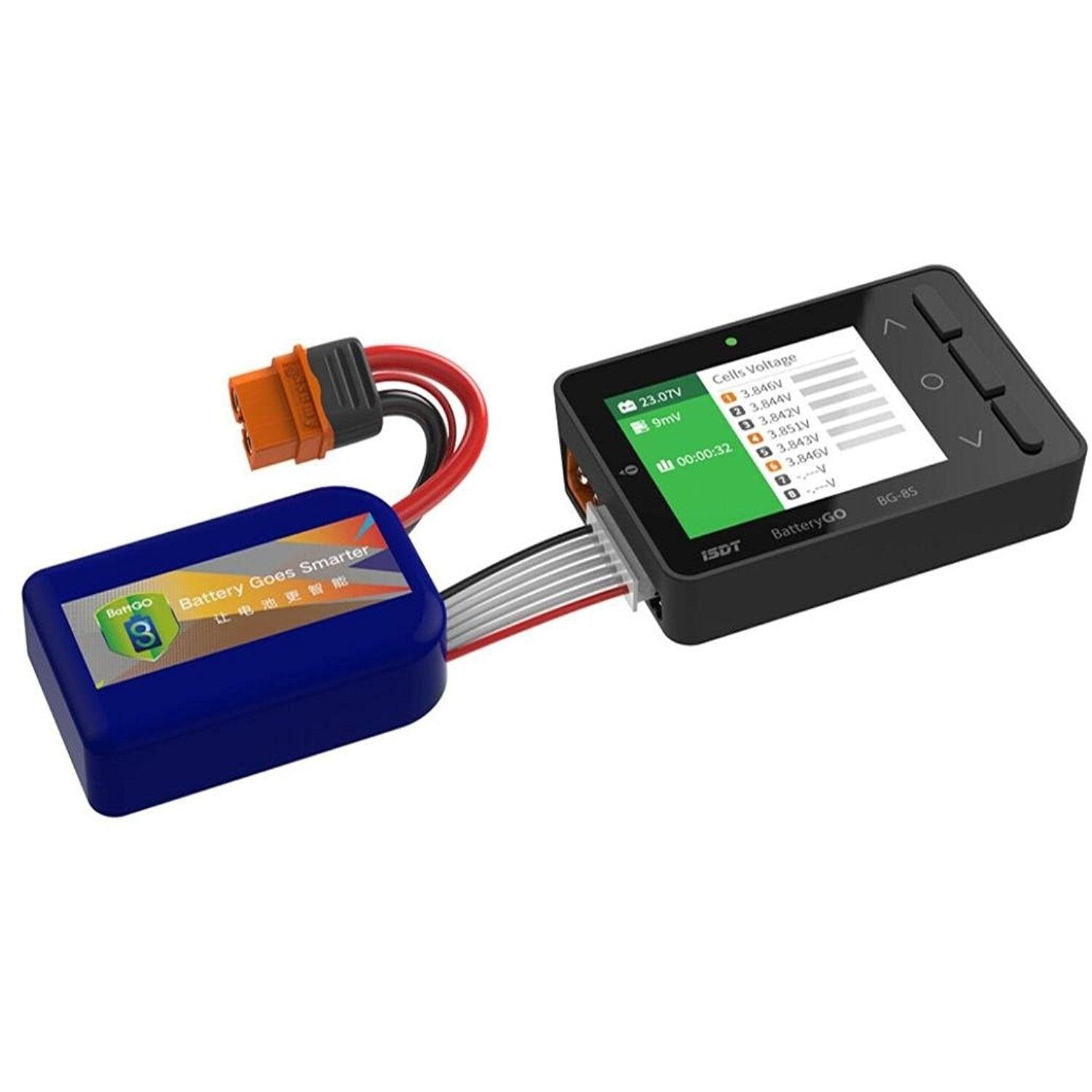 ISDT BG-8S - Smart Battery Checker With Color Display or Checker Balancer Receiver Signal Tester Quick Drone Charger 1 ISDT BG-8S - Smart Battery Checker With Color Display or Checker Balancer Receiver Signal Tester Quick Drone Charger
