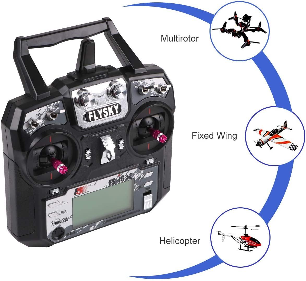 Flysky FS-i6X 10CH Radio Transmitter + Flysky ia10B Receiver 2.4GHz, AFHDS 2A for FPV Racing RC Drone Quadcopter 3 Flysky FS-i6X 10CH Radio Transmitter + Flysky ia10B Receiver 2.4GHz, AFHDS 2A for FPV Racing RC Drone Quadcopter - Image 3