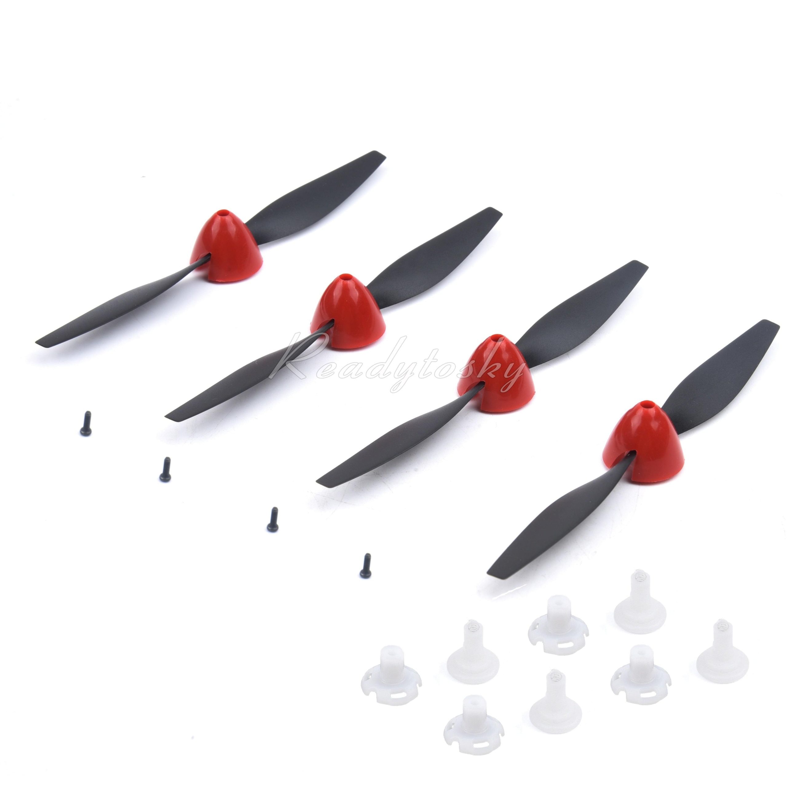 2/4PCs 130mmX70mm Propeller - And Propeller Saver Shaft Adapter For VOLANTEXRC 761-5 P51D P-51D P5 Airplane Spare Parts