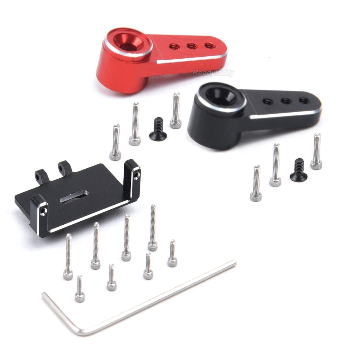 Metal Gear Servo with Mount & 15T Arm for RC Car Model Axial SCX24 Gladiator ES08MA II 12g Analog Upgrade Parts 1 Metal Gear Servo with Mount & 15T Arm for RC Car Model Axial SCX24 Gladiator ES08MA II 12g Analog Upgrade Parts