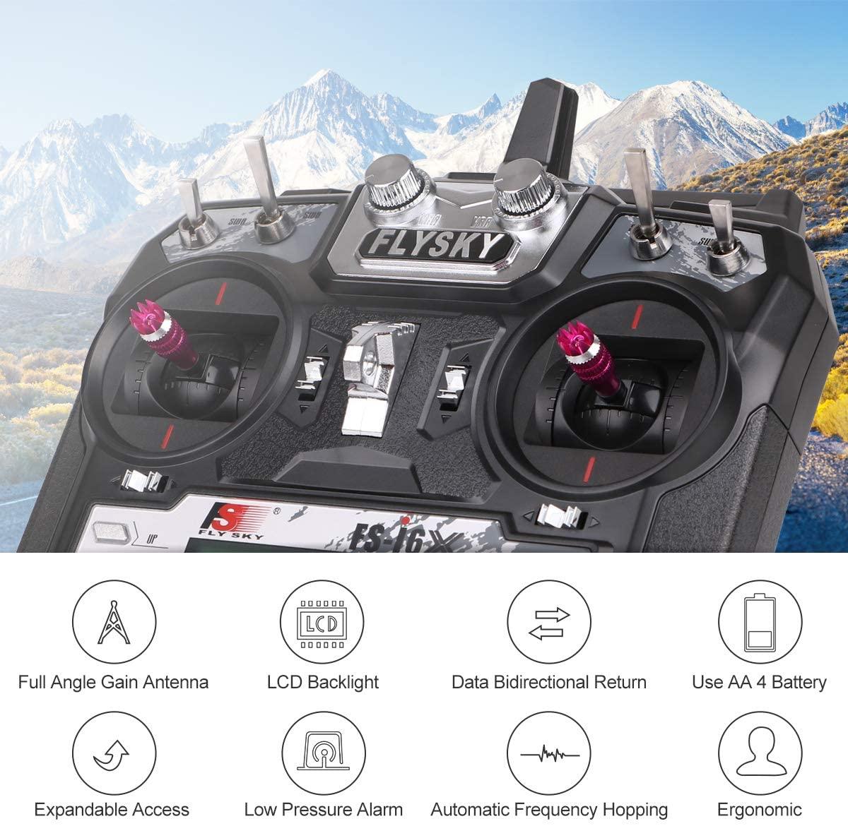 Flysky FS-i6X 10CH Radio Transmitter + Flysky ia10B Receiver 2.4GHz, AFHDS 2A for FPV Racing RC Drone Quadcopter 6 Flysky FS-i6X 10CH Radio Transmitter + Flysky ia10B Receiver 2.4GHz, AFHDS 2A for FPV Racing RC Drone Quadcopter - Image 6