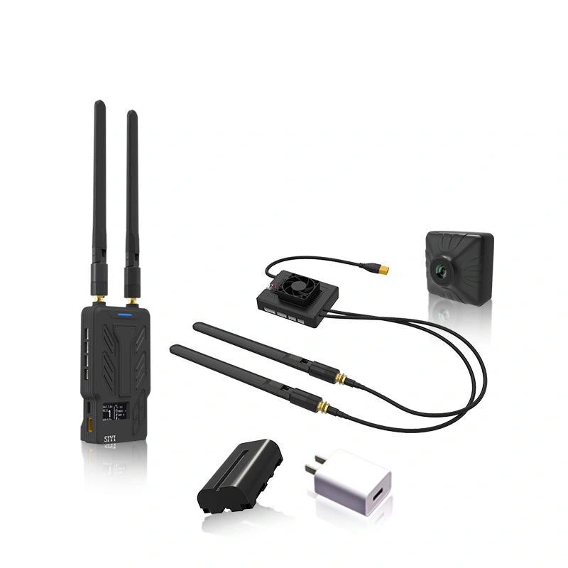 SIYI HM30 Full HD Digital Video Link - Radio System Transmitter Remote Control OLED Touchscreen 30KM 1080p 60fps 150ms FPV OSD