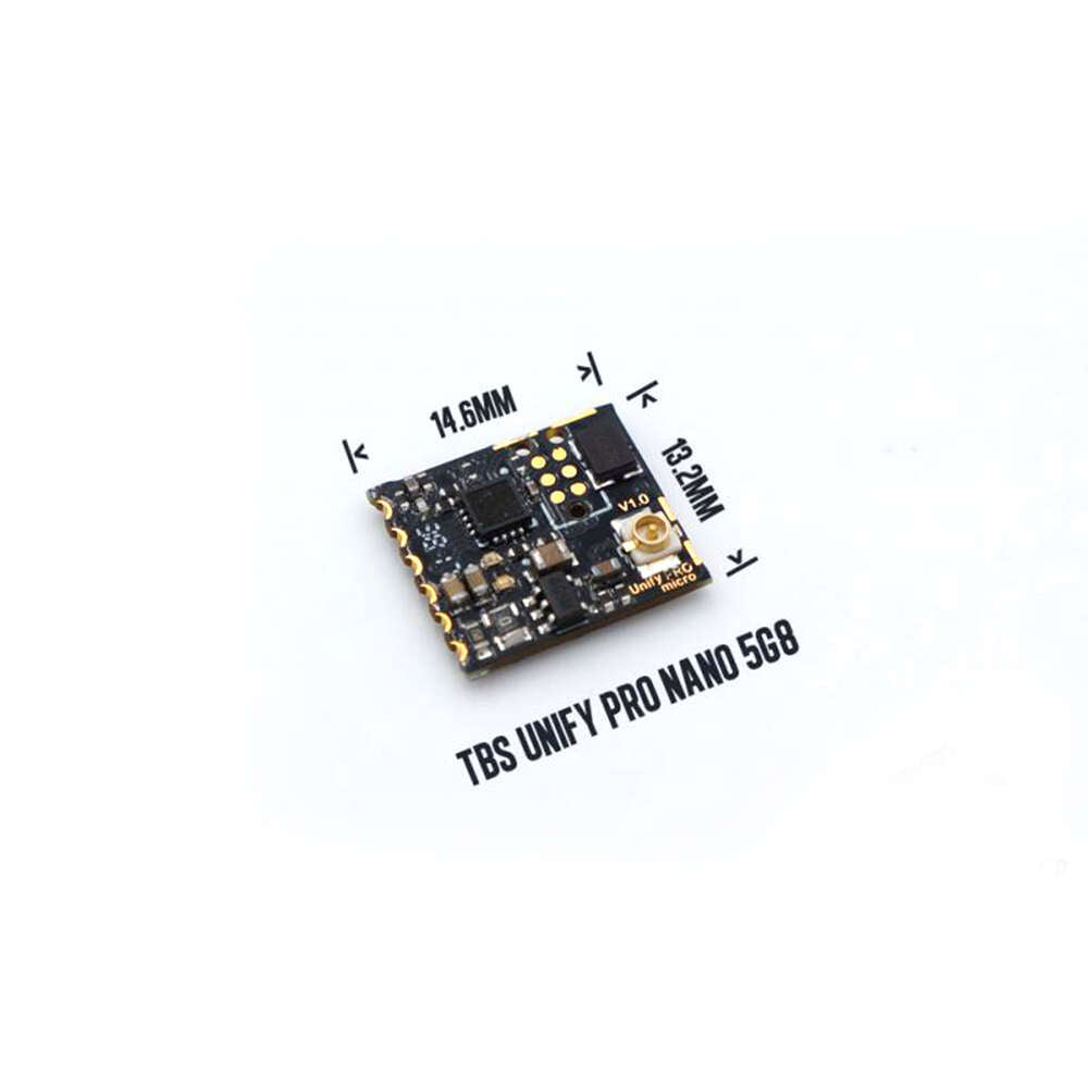 TBS UNIFY PRO NANO 5G8 VTX - 25mW 50mW 5.8G 1.4g(incl. antenna) World's Smallest FPV Video Transmitter 4 TBS UNIFY PRO NANO 5G8 VTX - 25mW 50mW 5.8G 1.4g(incl. antenna) World's Smallest FPV Video Transmitter — изображение 4