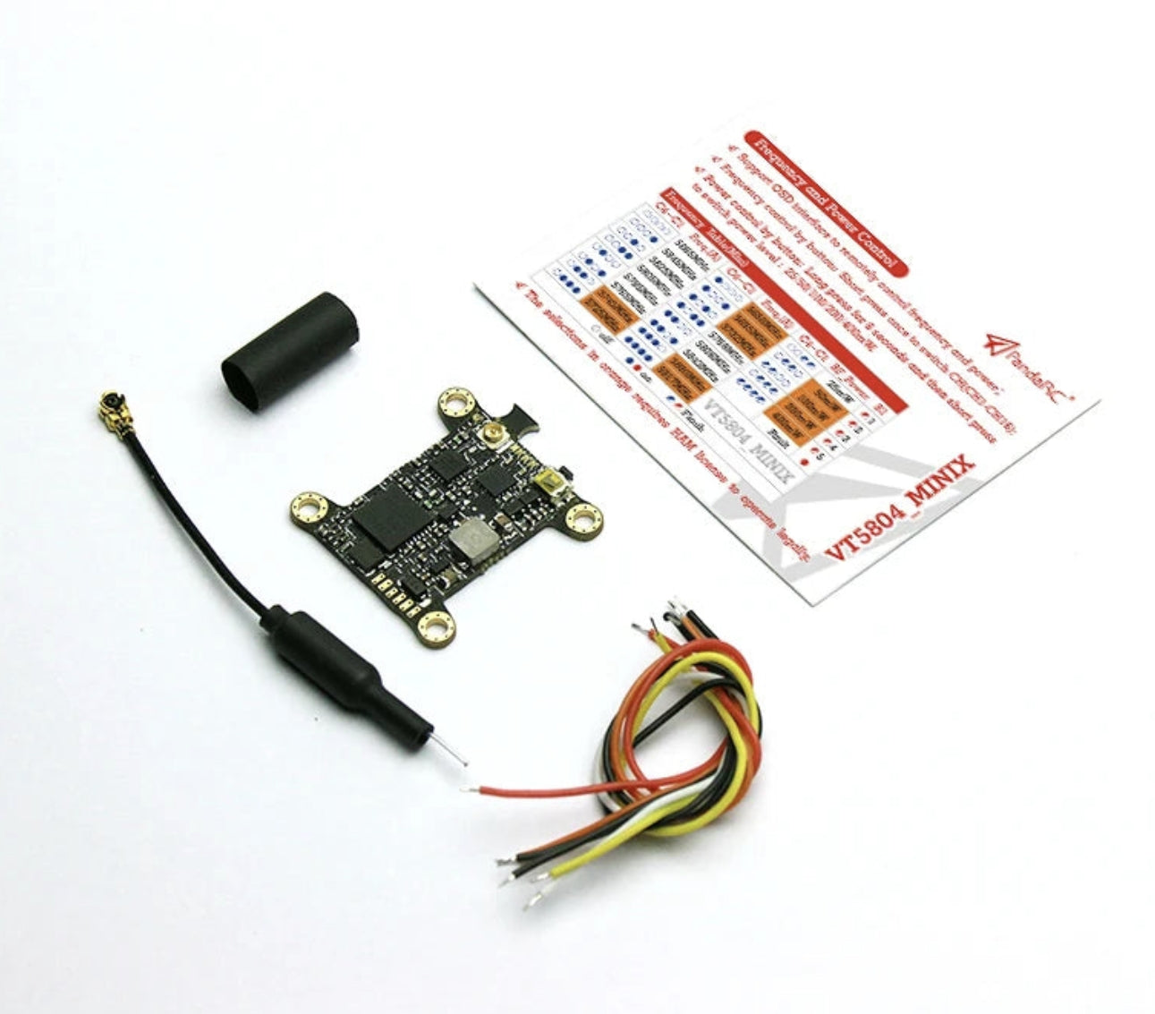 PandaRC VT5804 MINI X VTX - 5.8G 25mw/50mw/100mw/200mw/400mw image transmission support OSD adjustment with audio for FPV Drone 1 PandaRC VT5804 MINI X VTX - 5.8G 25mw/50mw/100mw/200mw/400mw image transmission support OSD adjustment with audio for FPV Drone