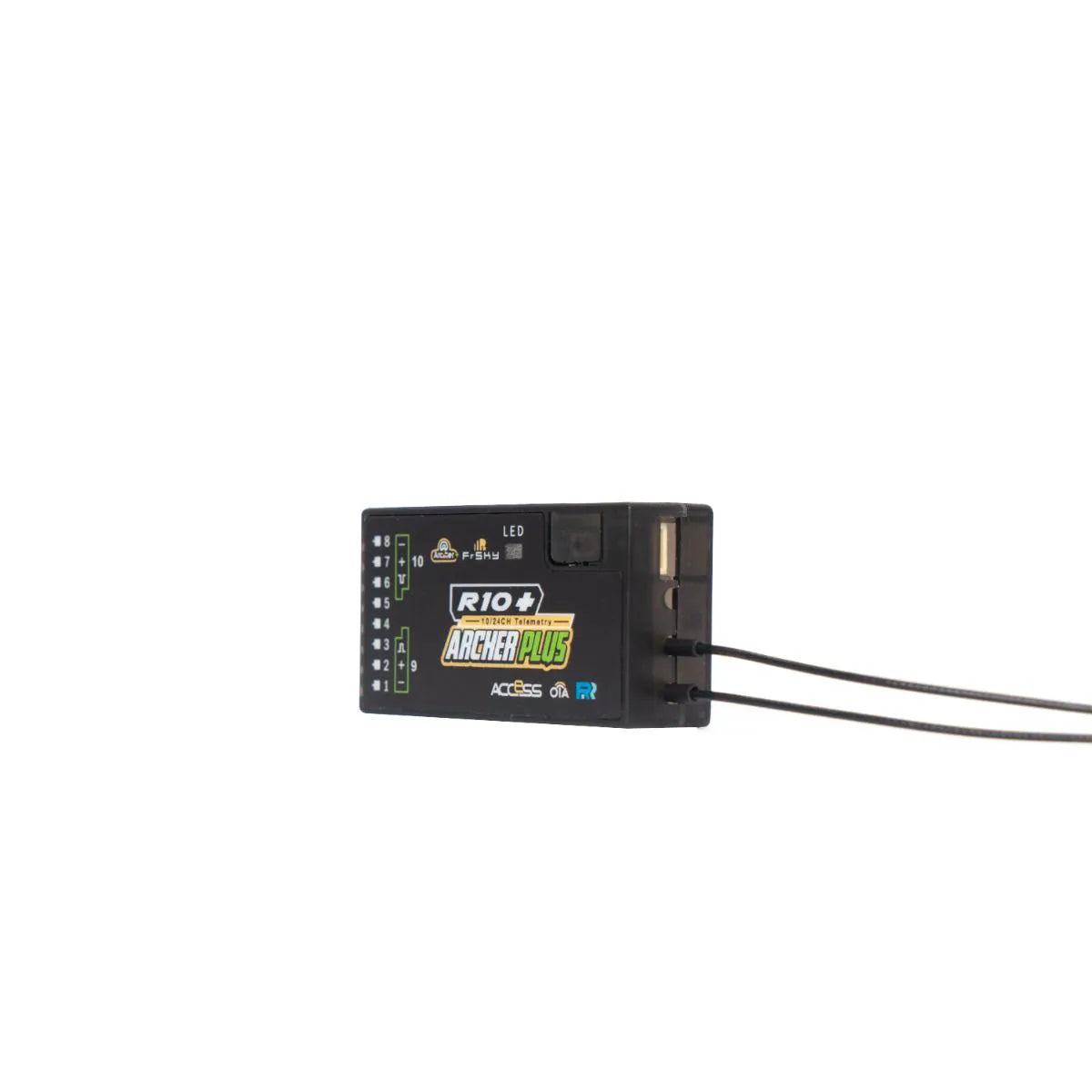 FrSky ARCHER PLUS R10+ receiver - 10 configurable channel ports (PWM, SBUS, FBUS, or S.Port) 2.4GHz ACCESS / ACCST D16 2 FrSky ARCHER PLUS R10+ receiver - 10 configurable channel ports (PWM, SBUS, FBUS, or S.Port) 2.4GHz ACCESS / ACCST D16 - Image 2