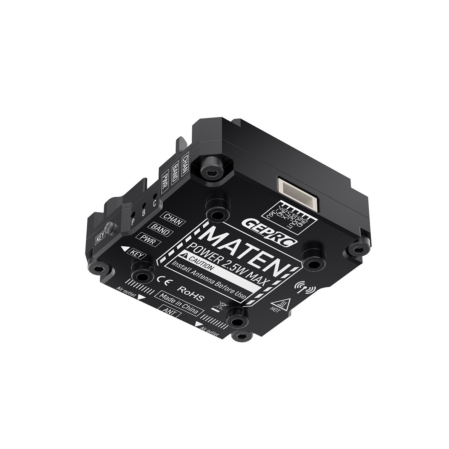 GEPRC MATEN 5.8G 2.5W VTX PRO - 7 - 36V 72CH 25mW/200mW/600mW/1600mW/2500mW/Pit mode 7 GEPRC MATEN 5.8G 2.5W VTX PRO - 7 - 36V 72CH 25mW/200mW/600mW/1600mW/2500mW/Pit mode — изображение 7