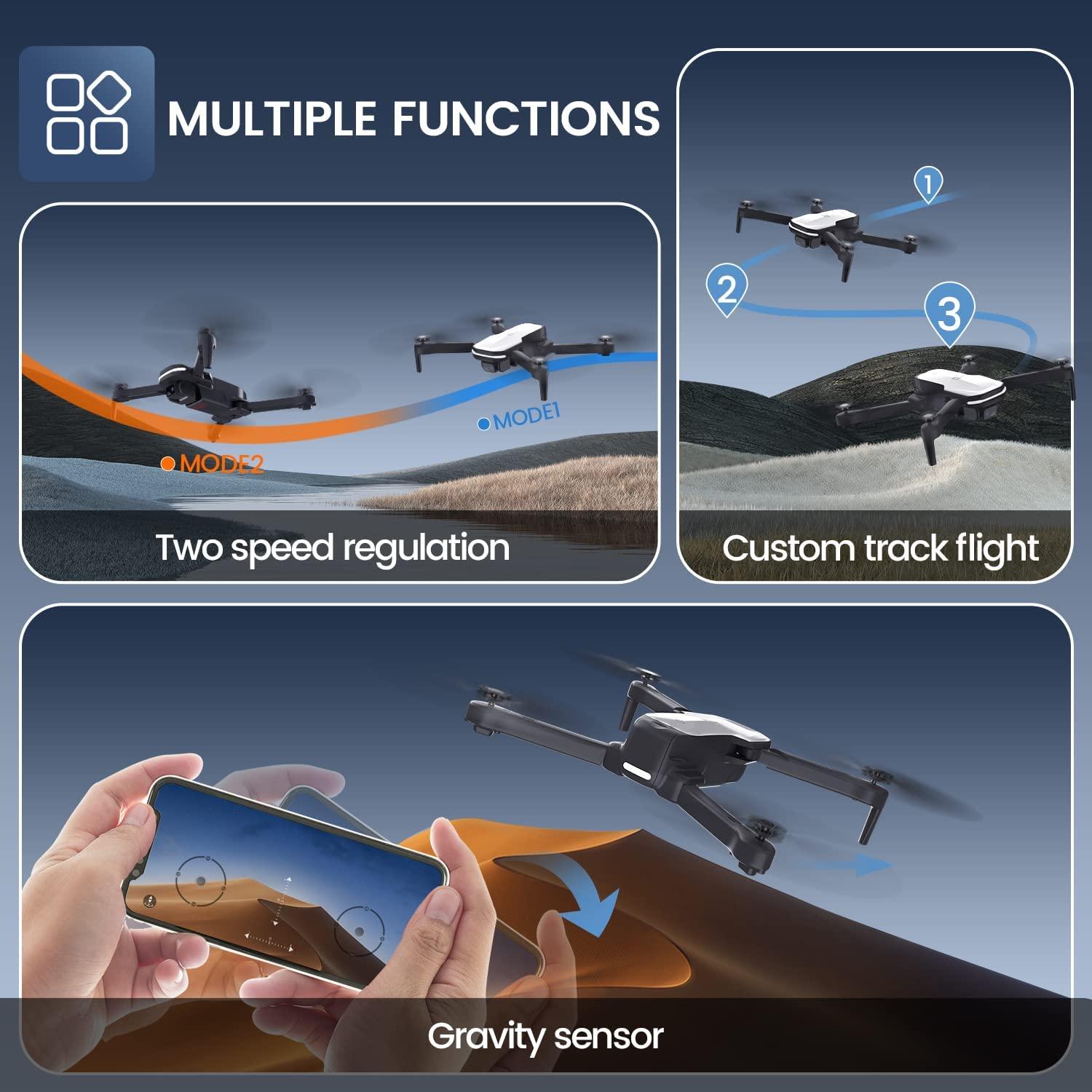 Holy Stone HS280 Drone - with Adjustable 1080P HD WiFi Camera for Kids Adults Beginner; Lightweight RC Quadcopter, 2 Modular Batteries, Auto Hover, Gravity Sensor, Voice/Gesture Control 8 Holy Stone HS280 Drone - with Adjustable 1080P HD WiFi Camera for Kids Adults Beginner; Lightweight RC Quadcopter, 2 Modular Batteries, Auto Hover, Gravity Sensor, Voice/Gesture Control - Image 8
