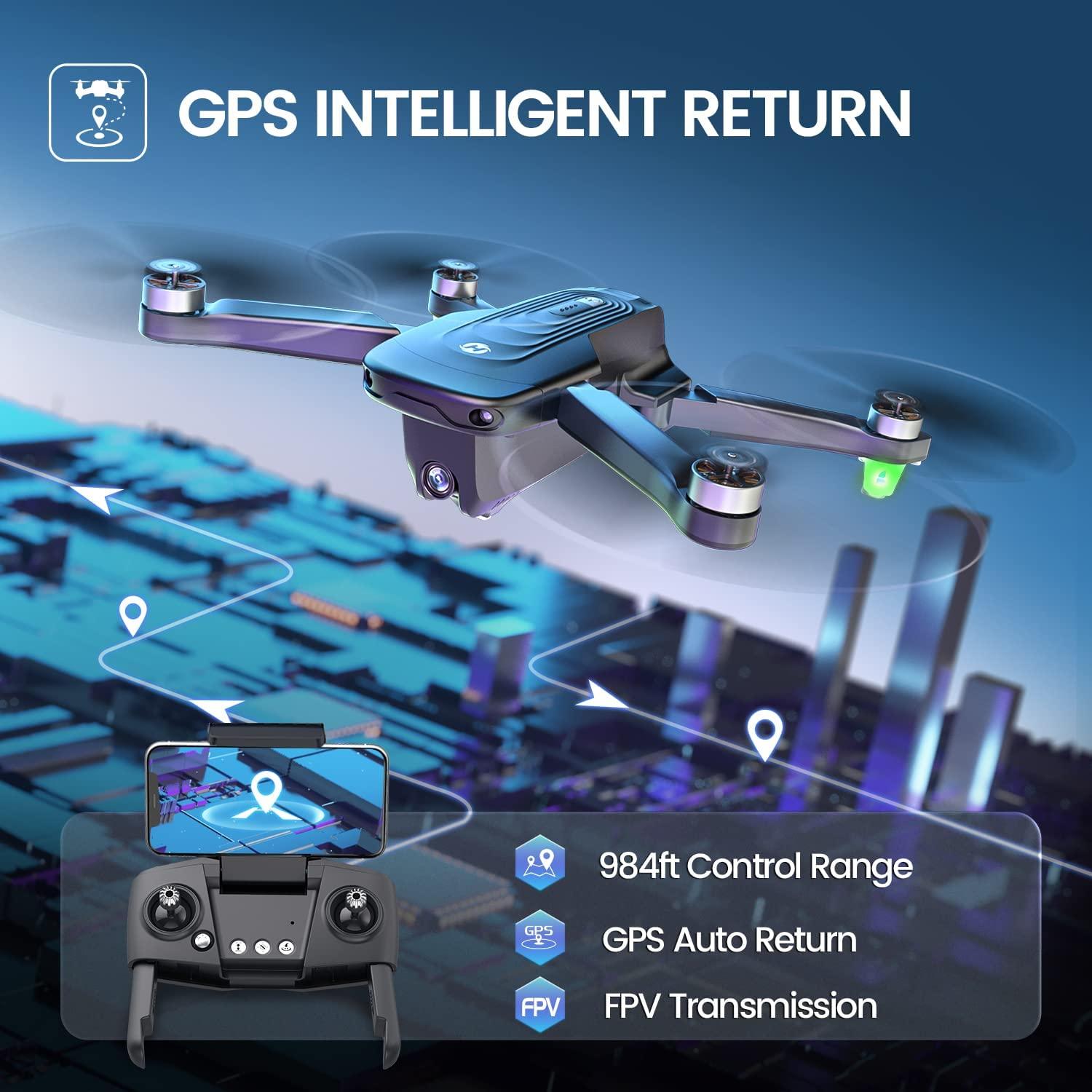 Holy Stone HS175D GPS Drone - with 4K HD Camera for Adults RC Quadcopter with Auto Return, Follow Me, Brushless Motor, Circle Fly, Waypoint Fly, Altitude Hold, Headless Mode, 46 Mins Long Flight Professional Camera Drone 8 Holy Stone HS175D GPS Drone - with 4K HD Camera for Adults RC Quadcopter with Auto Return, Follow Me, Brushless Motor, Circle Fly, Waypoint Fly, Altitude Hold, Headless Mode, 46 Mins Long Flight Professional Camera Drone - Image 8