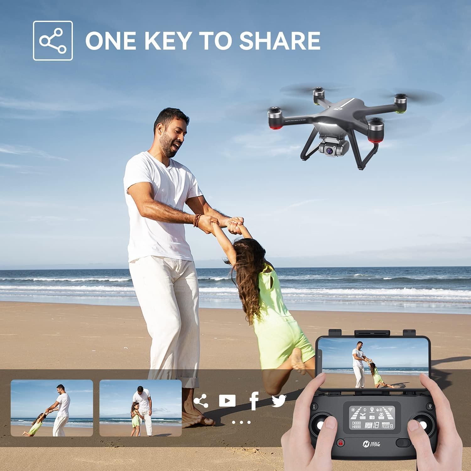 Holy Stone HS700E Drone with 4K HD UHD EIS Anti Shake 130°FOV Camera for Adults, GPS Quadcopter with 5GHz FPV Transmission, Brushless Motor, Easy Auto Return Home, Follow Me and Outdoor Carrying Case Professional Camera Drone 7 Holy Stone HS700E Drone with 4K HD UHD EIS Anti Shake 130°FOV Camera for Adults, GPS Quadcopter with 5GHz FPV Transmission, Brushless Motor, Easy Auto Return Home, Follow Me and Outdoor Carrying Case Professional Camera Drone - Image 7