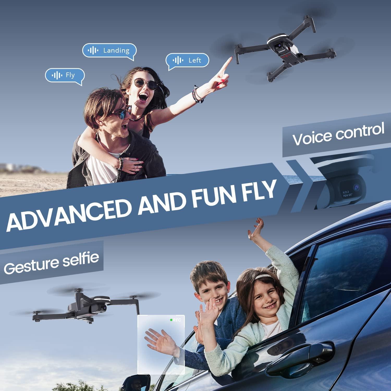 Holy Stone HS280 Drone - with Adjustable 1080P HD WiFi Camera for Kids Adults Beginner; Lightweight RC Quadcopter, 2 Modular Batteries, Auto Hover, Gravity Sensor, Voice/Gesture Control 4 Holy Stone HS280 Drone - with Adjustable 1080P HD WiFi Camera for Kids Adults Beginner; Lightweight RC Quadcopter, 2 Modular Batteries, Auto Hover, Gravity Sensor, Voice/Gesture Control - Image 4