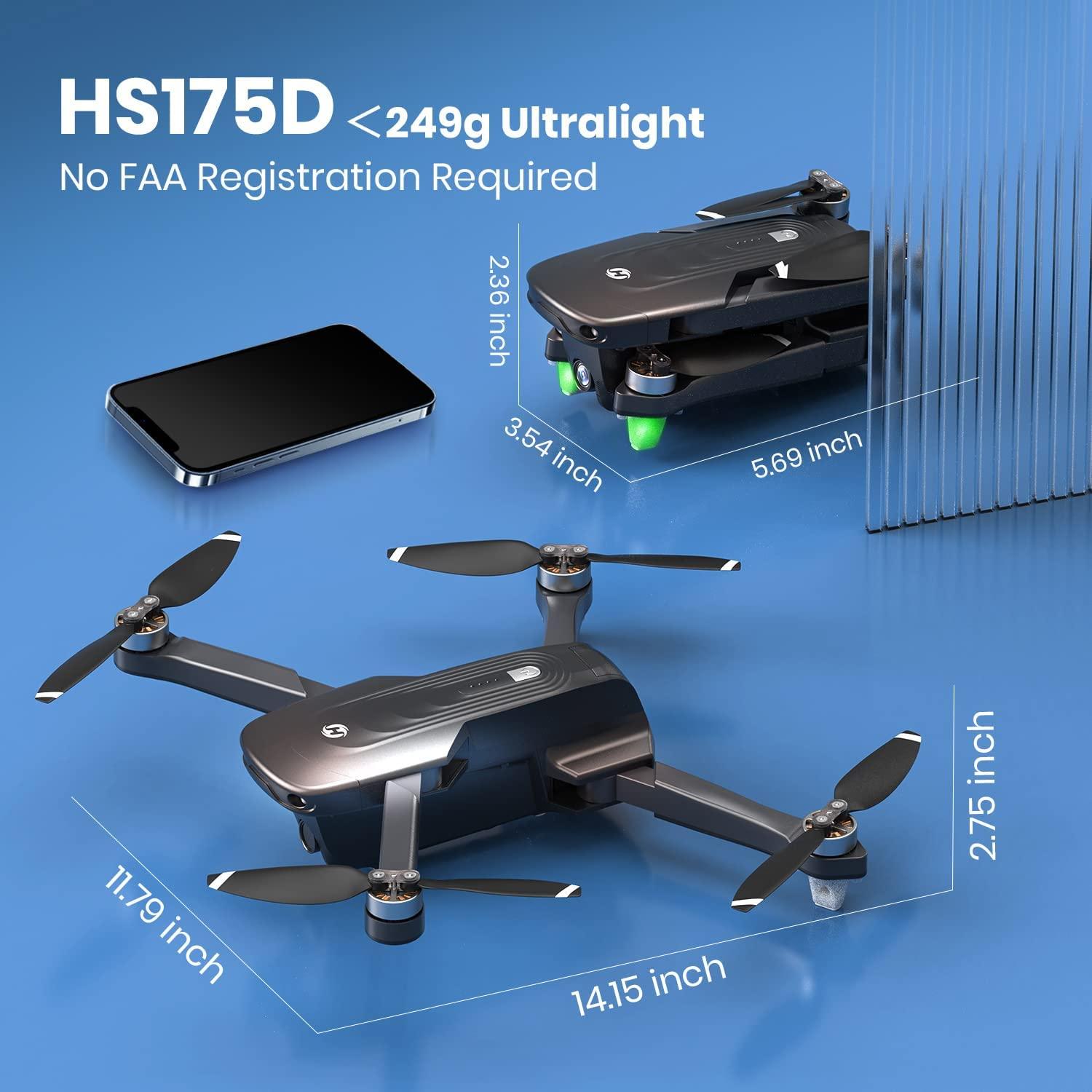 Holy Stone HS175D GPS Drone - with 4K HD Camera for Adults RC Quadcopter with Auto Return, Follow Me, Brushless Motor, Circle Fly, Waypoint Fly, Altitude Hold, Headless Mode, 46 Mins Long Flight Professional Camera Drone 3 Holy Stone HS175D GPS Drone - with 4K HD Camera for Adults RC Quadcopter with Auto Return, Follow Me, Brushless Motor, Circle Fly, Waypoint Fly, Altitude Hold, Headless Mode, 46 Mins Long Flight Professional Camera Drone - Image 3