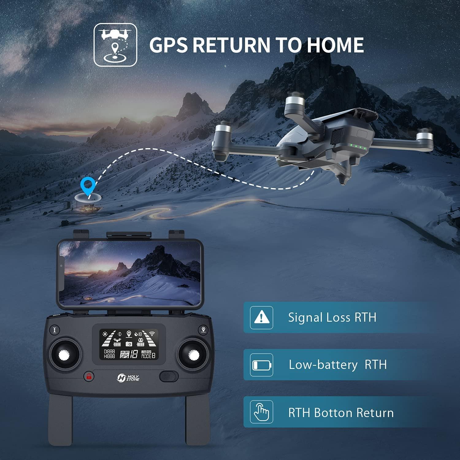 Holy Stone HS710 Drone - with Camera 4K, GPS FPV Foldable 5G Quadcopter for Beginners with Optical Flow Positioning, Auto Return Home, Follow Me, Brushless Motor, 50 Mins Long Flight Time Professional Camera Drone 5 Holy Stone HS710 Drone - with Camera 4K, GPS FPV Foldable 5G Quadcopter for Beginners with Optical Flow Positioning, Auto Return Home, Follow Me, Brushless Motor, 50 Mins Long Flight Time Professional Camera Drone - Image 5