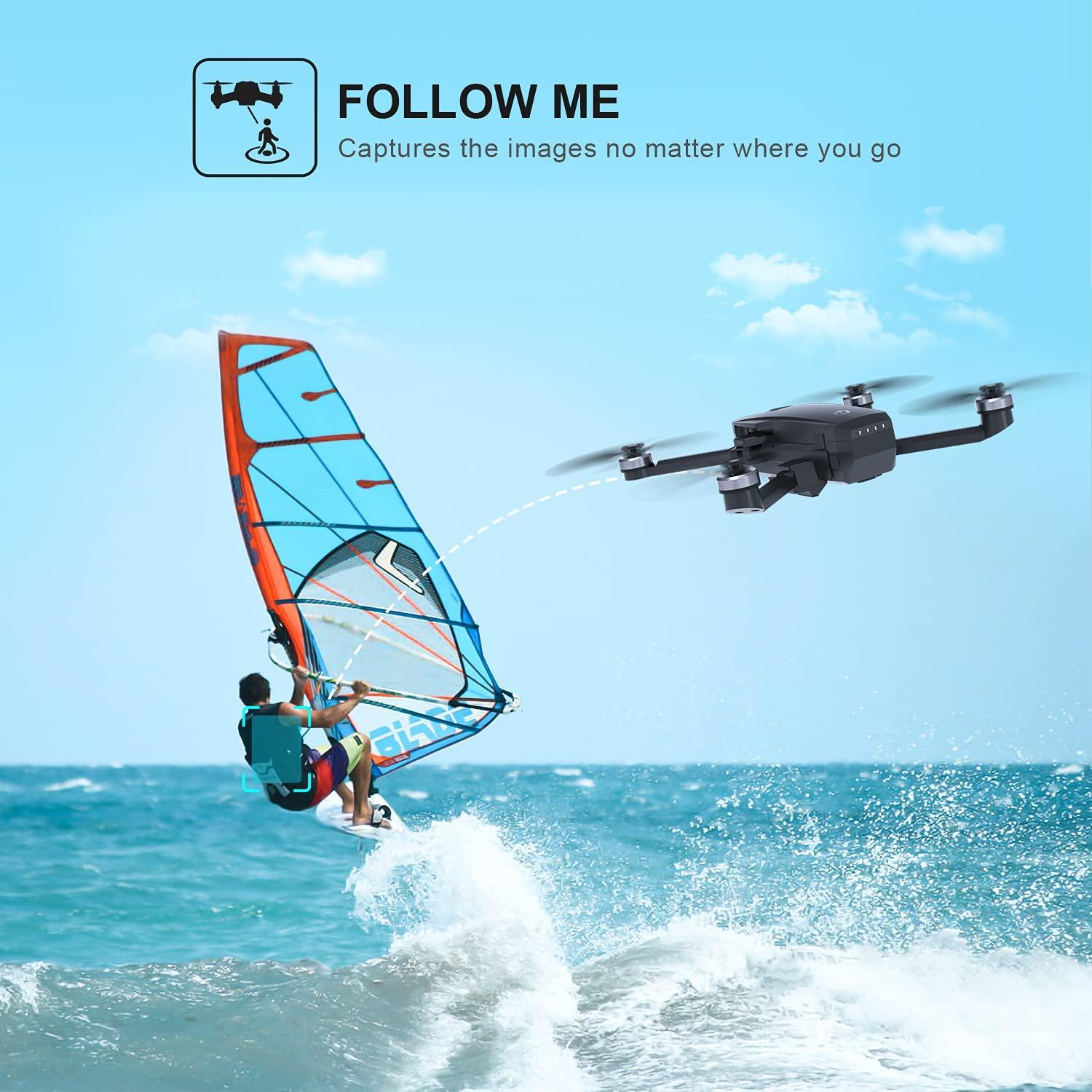 Holy Stone HS720 GPS Drone - with 4K HD UHD Camera for Adults, Quadcopter with Brushless Motor, Auto Return Home, Follow Me, 52 Minutes Flight Time, Long Control Range, Includes Carrying Bag Professional Camera Drone 4 Holy Stone HS720 GPS Drone - with 4K HD UHD Camera for Adults, Quadcopter with Brushless Motor, Auto Return Home, Follow Me, 52 Minutes Flight Time, Long Control Range, Includes Carrying Bag Professional Camera Drone — изображение 4