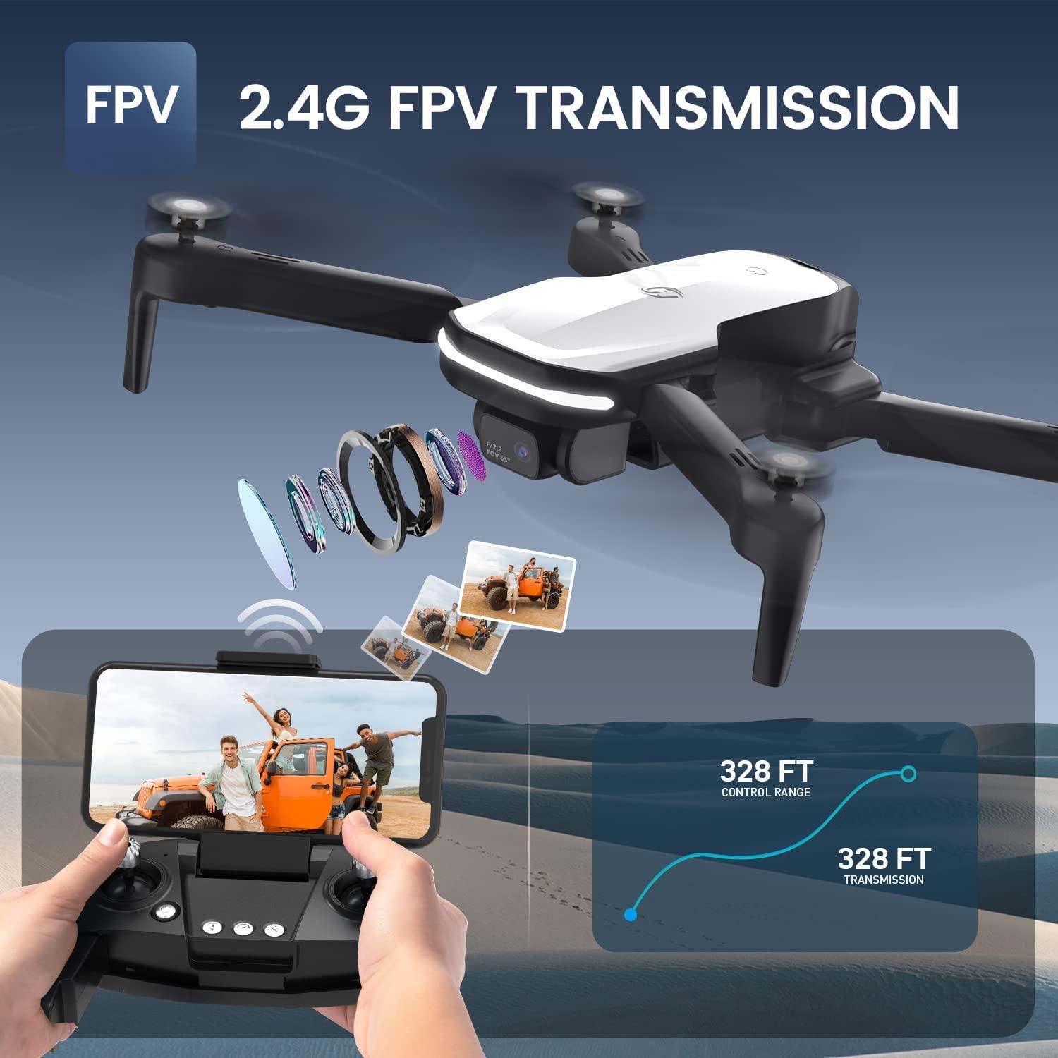 Holy Stone HS280 Drone - with Adjustable 1080P HD WiFi Camera for Kids Adults Beginner; Lightweight RC Quadcopter, 2 Modular Batteries, Auto Hover, Gravity Sensor, Voice/Gesture Control 3 Holy Stone HS280 Drone - with Adjustable 1080P HD WiFi Camera for Kids Adults Beginner; Lightweight RC Quadcopter, 2 Modular Batteries, Auto Hover, Gravity Sensor, Voice/Gesture Control - Image 3