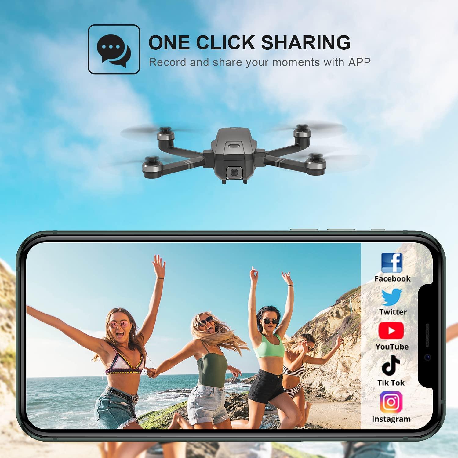 Holy Stone HS720 GPS Drone - with 4K HD UHD Camera for Adults, Quadcopter with Brushless Motor, Auto Return Home, Follow Me, 52 Minutes Flight Time, Long Control Range, Includes Carrying Bag Professional Camera Drone 5 Holy Stone HS720 GPS Drone - with 4K HD UHD Camera for Adults, Quadcopter with Brushless Motor, Auto Return Home, Follow Me, 52 Minutes Flight Time, Long Control Range, Includes Carrying Bag Professional Camera Drone — изображение 5