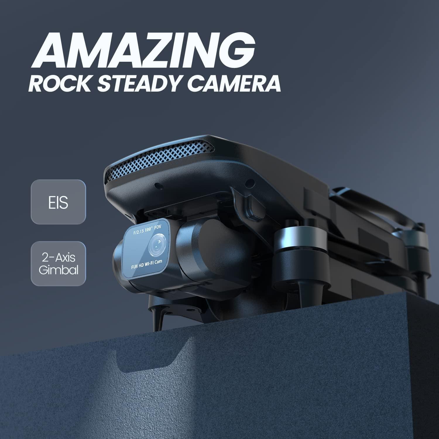 Holy Stone HS360 GPS Drone - for Adults with Rock Steady Camera 4K HD Photo 2-axis Gimbal, FPV Quadcopter for Beginners,Brushless Motor,46Mins Flight Time,Long Range,5GHz Wifi,Follow Me,Auto Return Home Professional Camera Drone 5 Holy Stone HS360 GPS Drone - for Adults with Rock Steady Camera 4K HD Photo 2-axis Gimbal, FPV Quadcopter for Beginners,Brushless Motor,46Mins Flight Time,Long Range,5GHz Wifi,Follow Me,Auto Return Home Professional Camera Drone - Image 5
