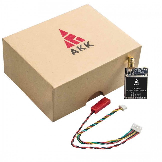 AKK X2 FPV VTX - 5.8Ghz 37CH 25mW/200mW/500mW/800mW Switchable FPV Video Transmitter Work with Betaflight OSD FC 2 AKK X2 FPV VTX - 5.8Ghz 37CH 25mW/200mW/500mW/800mW Switchable FPV Video Transmitter Work with Betaflight OSD FC - Image 2