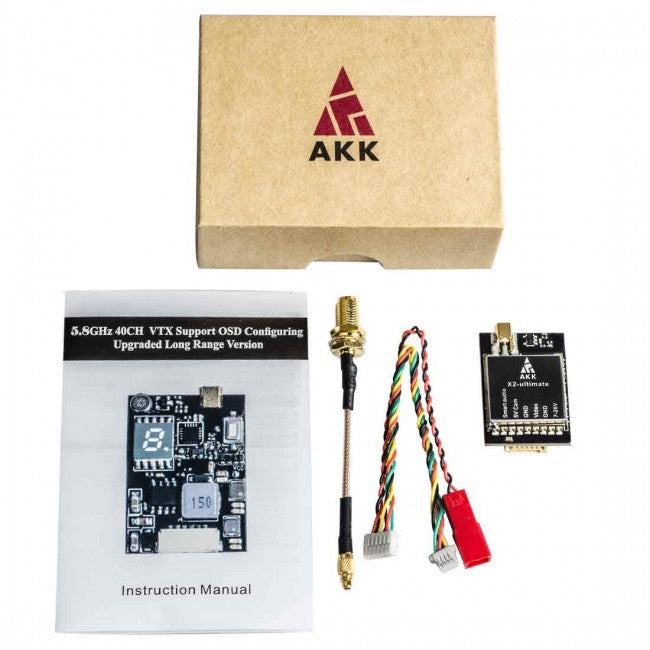 AKK X2-ultimate VTX (US Version) - 5.8GHZ 25mW/200mW/600mW/1000mW Switchable FPV Video Transmitter 2-6S, OSD, Betaflight, Smart Audio, MMCX 6 AKK X2-ultimate VTX (US Version) - 5.8GHZ 25mW/200mW/600mW/1000mW Switchable FPV Video Transmitter 2-6S, OSD, Betaflight, Smart Audio, MMCX - Image 6