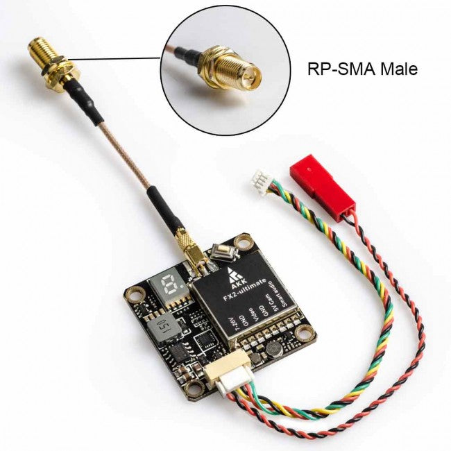 AKK FX2-ultimate VTX(US Version) - 5.8G 25mW/200mW/600mW/1000mW Switchable 2-6S FPV Transmitter Support OSD, Betaflight, Smart Audio, MMCX 3 AKK FX2-ultimate VTX(US Version) - 5.8G 25mW/200mW/600mW/1000mW Switchable 2-6S FPV Transmitter Support OSD, Betaflight, Smart Audio, MMCX - Image 3