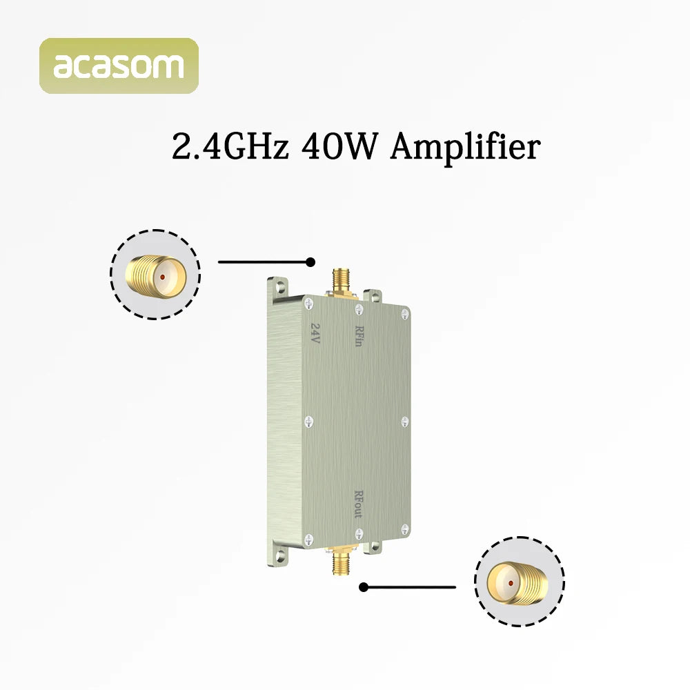 2.4GHz 40W 46dBm RF High Power Amplifiers - wireless Signal Extender Sweep Signal Source For Drone WiFi6 4 2.4GHz 40W 46dBm RF High Power Amplifiers - wireless Signal Extender Sweep Signal Source For Drone WiFi6 — изображение 4