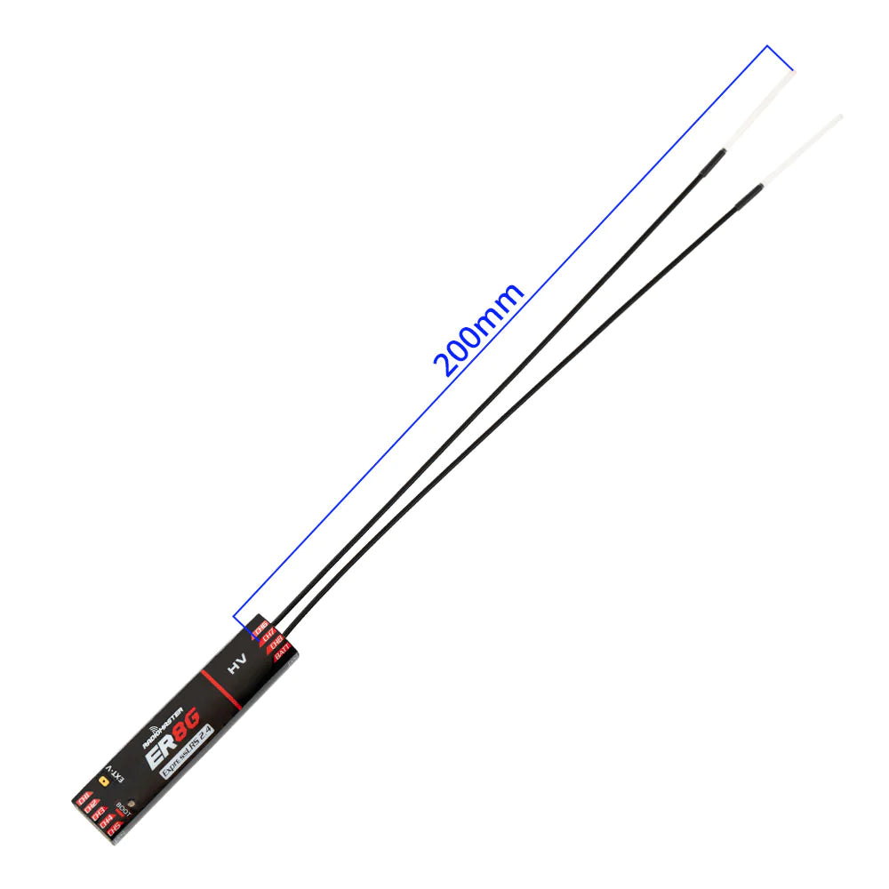 RadioMaster ER8G & ER8GV 2.4GHz ELRS PWM Receiver - Designed For Glider Airplane and Fixed-Wing Aircraft Drone 5 RadioMaster ER8G & ER8GV 2.4GHz ELRS PWM Receiver - Designed For Glider Airplane and Fixed-Wing Aircraft Drone — изображение 5