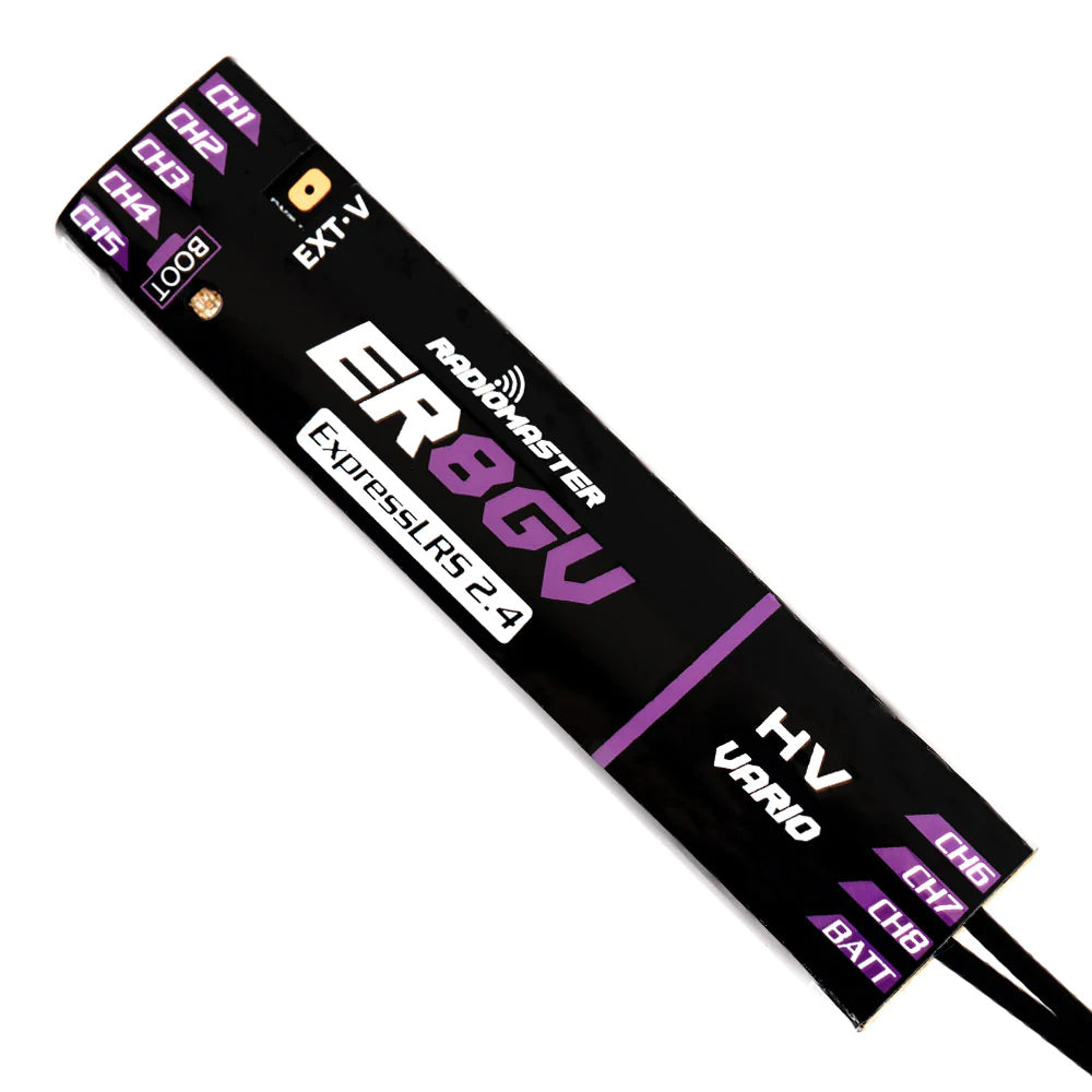RadioMaster ER8G & ER8GV 2.4GHz ELRS PWM Receiver - Designed For Glider Airplane and Fixed-Wing Aircraft Drone 4 RadioMaster ER8G & ER8GV 2.4GHz ELRS PWM Receiver - Designed For Glider Airplane and Fixed-Wing Aircraft Drone — изображение 4
