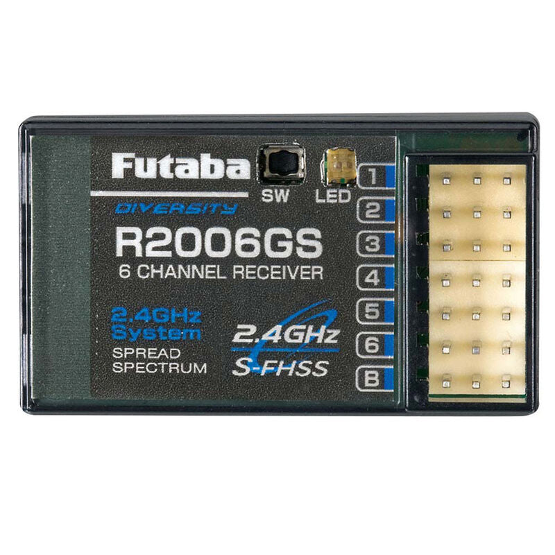Futaba R2006G S-FHSS 2.4 GHz System 6-Channel Receiver For Aircraft Models 1 Futaba R2006G S-FHSS 2.4 GHz System 6-Channel Receiver For Aircraft Models
