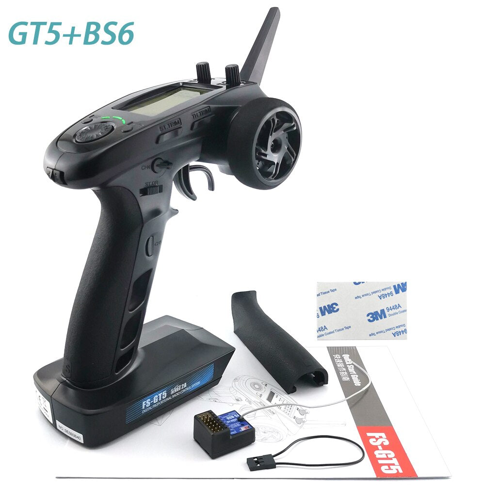 FlySky FS-GT5 2.4G 6CH RC Transmitter - Remote Controller with FS-BS6 Receiver for RC Car Crawler Boat Vehicle RC Model Car Parts 2 FlySky FS-GT5 2.4G 6CH RC Transmitter - Remote Controller with FS-BS6 Receiver for RC Car Crawler Boat Vehicle RC Model Car Parts - Image 2