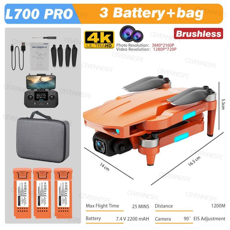 L700 PRO Drone - GPS FPV 1.2Km Drone 4K Professional Dual HD Camera Aerial Photography Brushless Motor Foldable Quadcopter Toys 18 L700 PRO Drone - GPS FPV 1.2Km Drone 4K Professional Dual HD Camera Aerial Photography Brushless Motor Foldable Quadcopter Toys - Bild 18