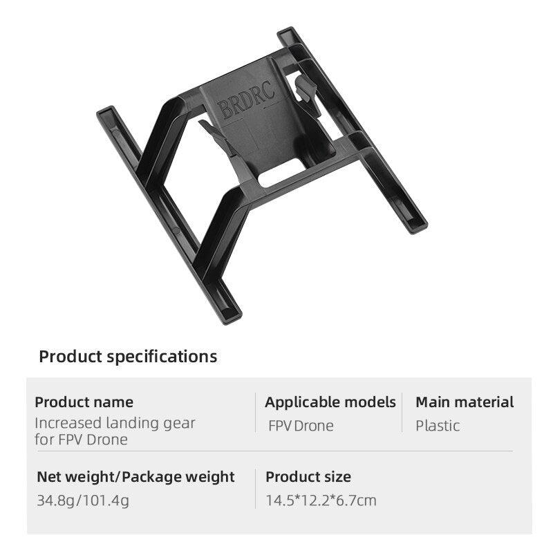 Quick Release Landing Gear for DJI FPV Combo Drone - Height Extender Long Leg Foot Protector Stand For FPV Gimbal Guard Accessory 7 Quick Release Landing Gear for DJI FPV Combo Drone - Height Extender Long Leg Foot Protector Stand For FPV Gimbal Guard Accessory — изображение 7
