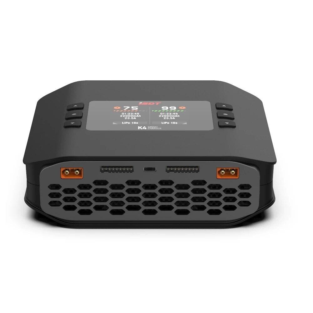 ISDT K4 Charger - 1S - 8S Lithium Battery Smart Charger 20A 600W AC/DC Independent Dual Mode Dual Channel For Lipo Battery charge Drone Charger 6 ISDT K4 Charger - 1S - 8S Lithium Battery Smart Charger 20A 600W AC/DC Independent Dual Mode Dual Channel For Lipo Battery charge Drone Charger — изображение 6