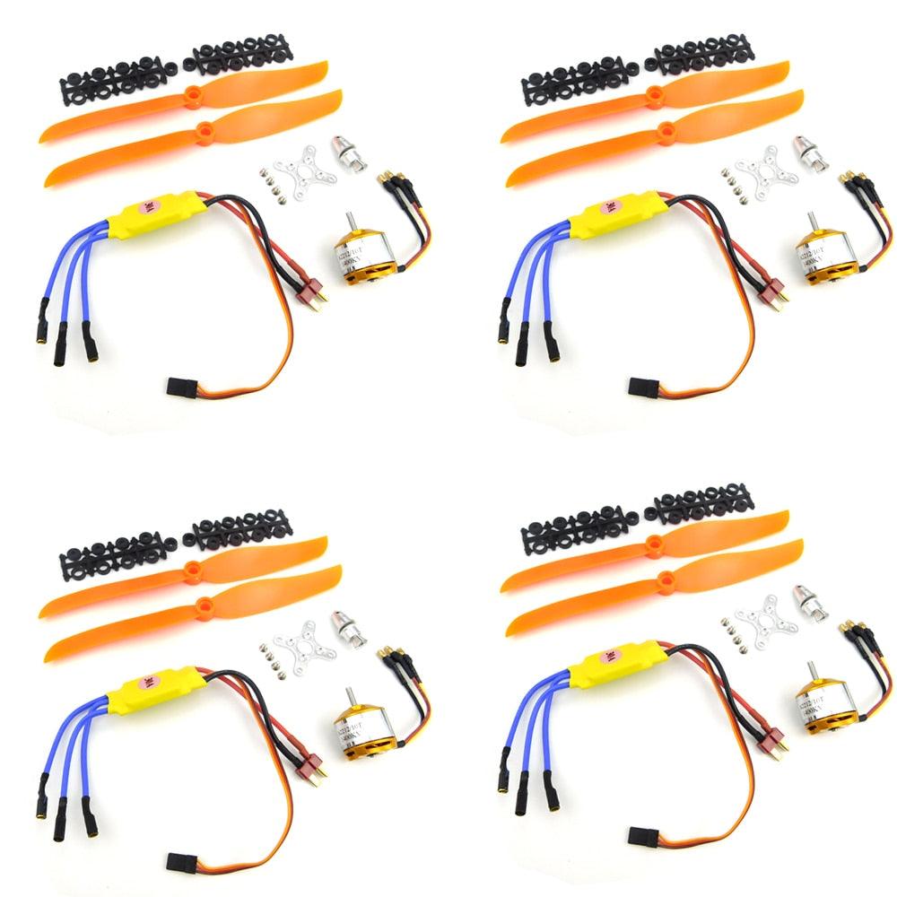 4Sets XXD A2212 A2208 Brushless Motor 930KV 1000KV 1400KV 2200KV 2600KV 1100KV 30A ESC Propeller Combo for RC Multirotors 1 4Sets XXD A2212 A2208 Brushless Motor 930KV 1000KV 1400KV 2200KV 2600KV 1100KV 30A ESC Propeller Combo for RC Multirotors