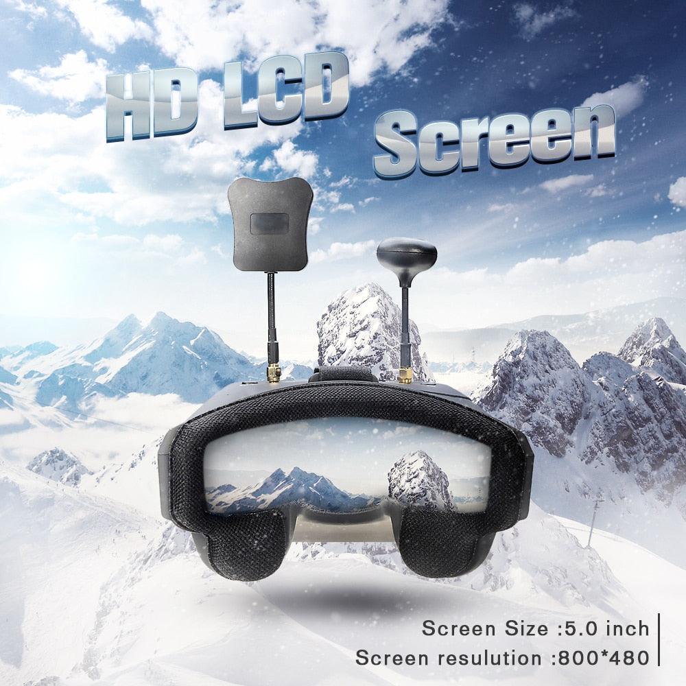 Eachine EV800D FPV Goggle - 5.8G 40CH 5 Inch 800*480 Video Headset HD DVR Diversity FPV Goggles With Battery For RC Model 6 Eachine EV800D FPV Goggle - 5.8G 40CH 5 Inch 800*480 Video Headset HD DVR Diversity FPV Goggles With Battery For RC Model - Image 6