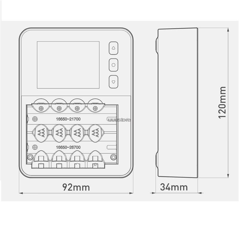 ISDT C4 EVO Smart Battery Charger - with Type-C QC3.0 Output for AA AAA Li-ion Battery with IPS Display Screen and Fire Prevention 6 ISDT C4 EVO Smart Battery Charger - with Type-C QC3.0 Output for AA AAA Li-ion Battery with IPS Display Screen and Fire Prevention — изображение 6