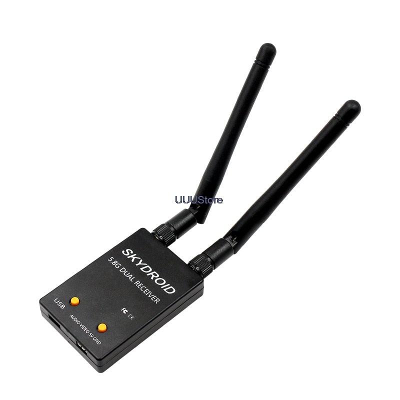 SKYDROID FPV Receiver - UVC Fuav Dual Antenna OTG 5.8G 150CH Full Channel FPV Receiver W/Audio For Android Smartphone Support transmitter 4 SKYDROID FPV Receiver - UVC Fuav Dual Antenna OTG 5.8G 150CH Full Channel FPV Receiver W/Audio For Android Smartphone Support transmitter - Image 4