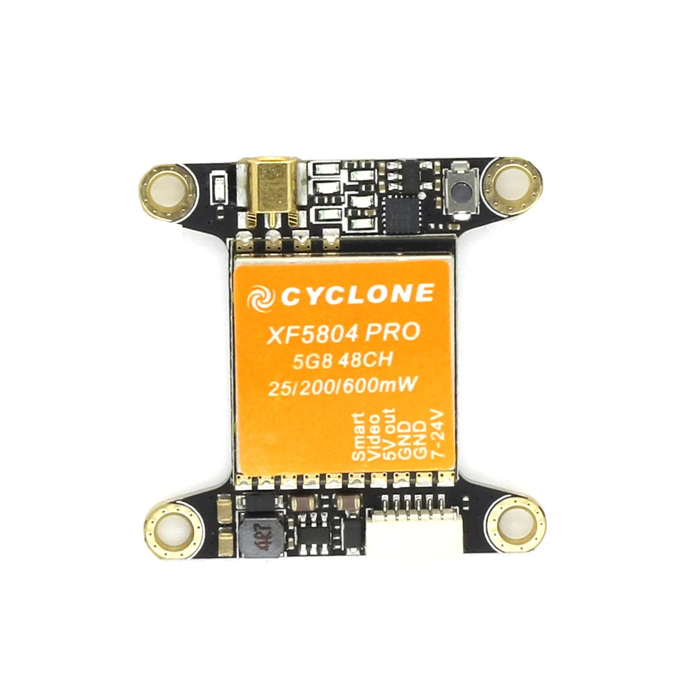 Cyclone XF5804 PRO VTX - 5.8G 48CH 25/200 / 600mW Switchable FPV Video Transmitter OSD adjustable MMCX VTX 2 Cyclone XF5804 PRO VTX - 5.8G 48CH 25/200 / 600mW Switchable FPV Video Transmitter OSD adjustable MMCX VTX — изображение 2