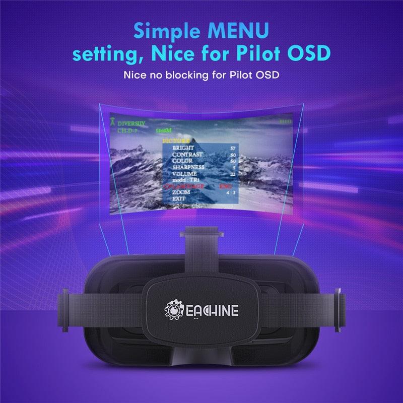 Eachine EV800DM FPV Goggle - Varifocal 5.8G 40CH Diversity FPV Goggles with HD DVR 3 Inch 900x600 Video Headset Build in Battery FPV Drone VR 4 Eachine EV800DM FPV Goggle - Varifocal 5.8G 40CH Diversity FPV Goggles with HD DVR 3 Inch 900x600 Video Headset Build in Battery FPV Drone VR — изображение 4