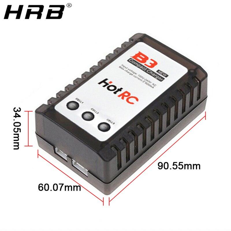 HotRC B3 Lipo Battery 7.4V 11.1V - 2S 3S AC 10W Balance Charger 110V-240V Compact Charging EU US Plug Power Cable Warning RC Parts 6 HotRC B3 Lipo Battery 7.4V 11.1V - 2S 3S AC 10W Balance Charger 110V-240V Compact Charging EU US Plug Power Cable Warning RC Parts — изображение 6