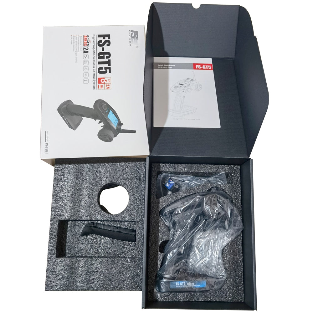 FlySky FS-GT5 2.4G 6CH RC Transmitter - Remote Controller with FS-BS6 Receiver for RC Car Crawler Boat Vehicle RC Model Car Parts 5 FlySky FS-GT5 2.4G 6CH RC Transmitter - Remote Controller with FS-BS6 Receiver for RC Car Crawler Boat Vehicle RC Model Car Parts - Image 5