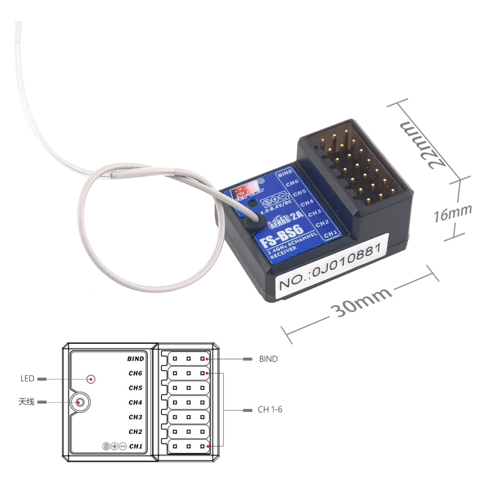 FlySky FS-GT5 2.4G 6CH RC Transmitter - Remote Controller with FS-BS6 Receiver for RC Car Crawler Boat Vehicle RC Model Car Parts 4 FlySky FS-GT5 2.4G 6CH RC Transmitter - Remote Controller with FS-BS6 Receiver for RC Car Crawler Boat Vehicle RC Model Car Parts - Image 4
