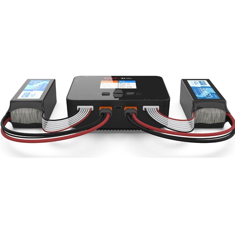 ISDT K1 Charger - AC 100W DC 250W/10Ax2 Dual Channel Balance Charger Discharger for Lipo LiFe LiHv Battery FPV Drone Charger 2 ISDT K1 Charger - AC 100W DC 250W/10Ax2 Dual Channel Balance Charger Discharger for Lipo LiFe LiHv Battery FPV Drone Charger — изображение 2